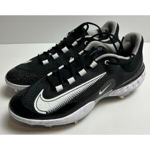 New Nike Alpha Huarache Elite 4 Baseball Cleats Low Black Men's 11.5 DJ6521-011